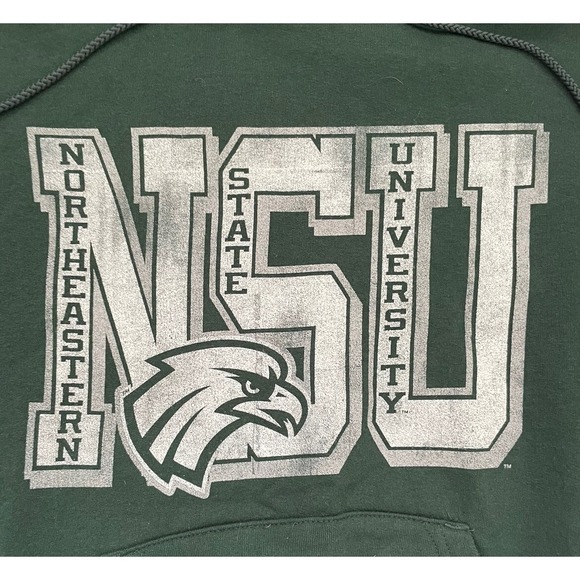 NSU Northeastern State University RiverHawks Hoodie Green Size Small‎ - Picture 2 of 6